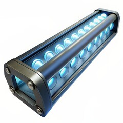 3D Render of an LED Light Bar, on isolated white background, Generative AI