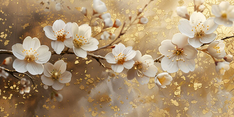 A flower wallpaper that says'spring'on it ,
Blooming Flowers with 
