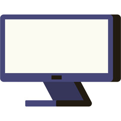Curved Screen Monitor Illustration