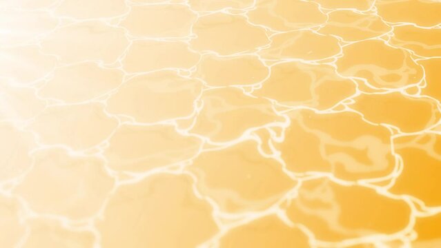 アニメ調の水面が揺らぐループ映像