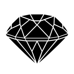 diamond vector design black silhouette logo