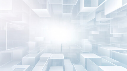 Fototapeta premium Modern white and light grey square overlapped pattern on background with shadow. white background. Minimal geometric white light background abstract design. Elegant white and grey Background. 