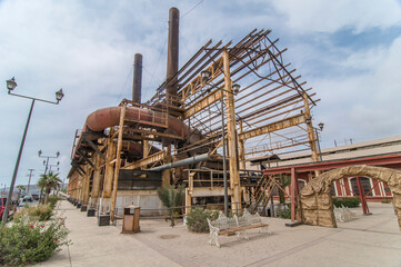 old mineris building converted today into a museum in the town of Santa Rosalia Baja California Sur. Mexico