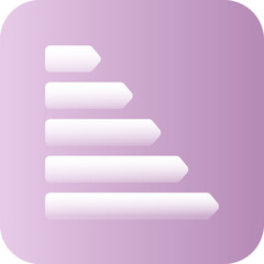 Energy class development, vector icon