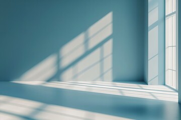 Obraz premium Abstract background with sun rays and shadows on the wall
