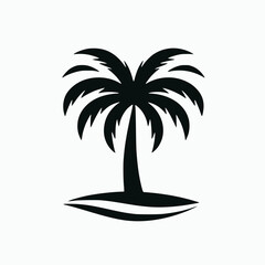 palm tree vector isolated on background