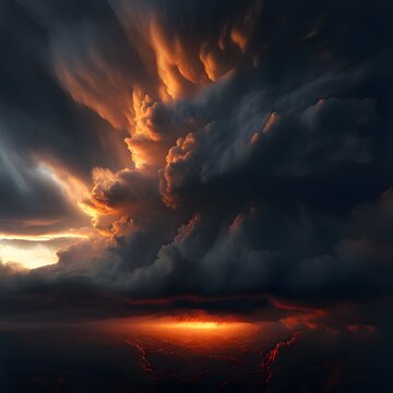 Biblical story, God Appears in the Form of a Thick Cloud to the Israelites