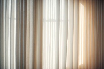 Obraz premium white curtains on the wall