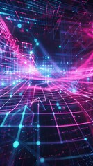 Obraz premium Neon graphic background