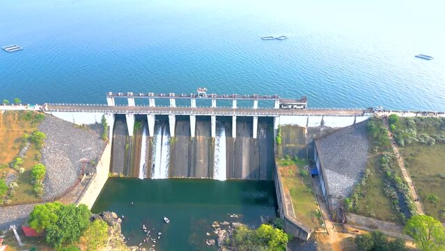 Patratu Dam Tourist Place and Water Sports Activities Aerial view.