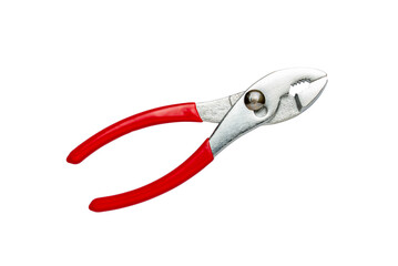 Closed slip joint pliers, anti-magnetic titanium, isolated on white background