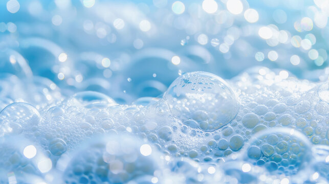 Soap suds with bubbles. Dishwasher. Graphic resource or asset. Washing dishes. Bubble bath.