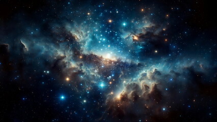 Naklejka premium Spectacular Starry Expanse in the Universe, Symbolizing Infinity and Mystery