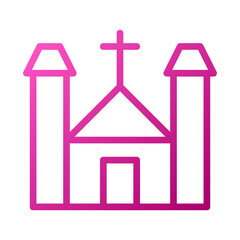 Cathedral Element gradient pink easter illustration