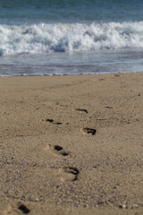 footprints in the sand