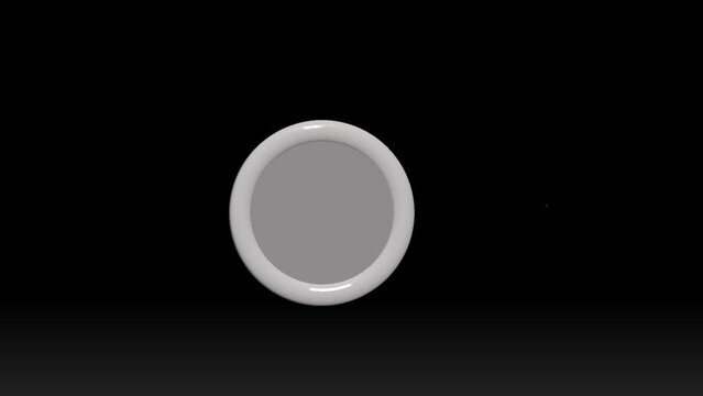 Step-by-Step: Designing a 3D Arrow Target Icon with Red, White, and Yellow on Black background Using Zbrush software