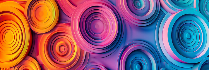 Hypnotic panorama wallpaper, the wonder of staring at it, which can be used in a variety of graphic designs