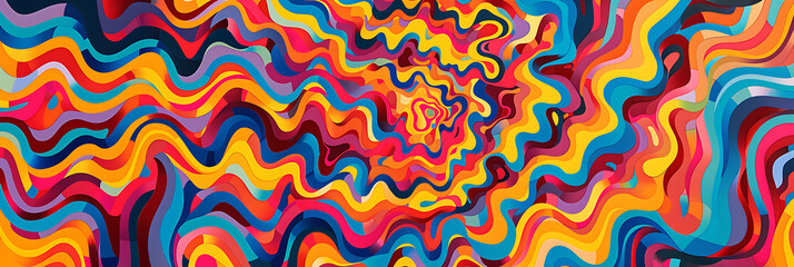 Obraz premium Hypnotic panorama wallpaper, the wonder of staring at it, which can be used in a variety of graphic designs