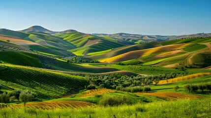 Obraz premium picturesque valleys green image