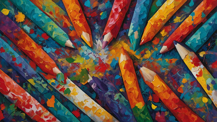 close up of colorful fabric Unified Masterpiece: Diverse Hands, One Vision
