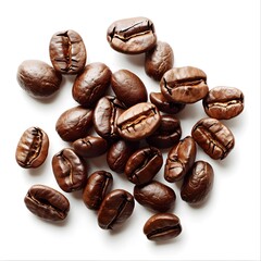 coffee bean isolated on white background	