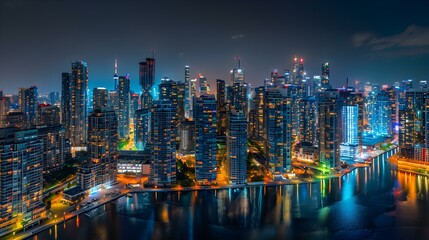 Obraz premium nighttime panorama image