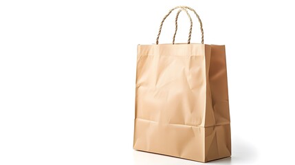 paper bag isolated on white background