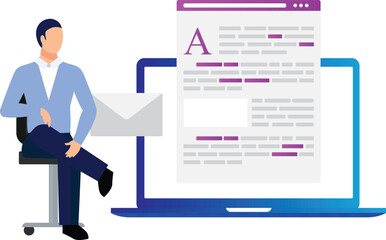 A boy is sitting on the chair.