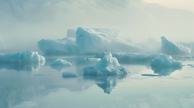 glacial lagoon floating 