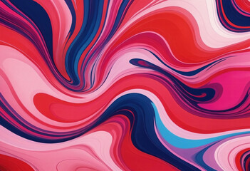 Fototapeta premium Close-up shot of a vibrant red and pink painting, perfect for art and design projects