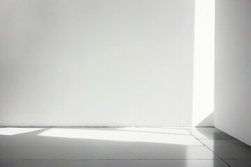 empty room with white wall