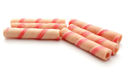  Tasty cinnamon rolls isolated on white, set