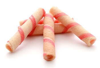  Tasty cinnamon rolls isolated on white, set