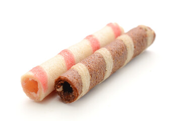  Tasty cinnamon rolls isolated on white, set