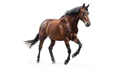 Obraz premium Horse on white background, isolated