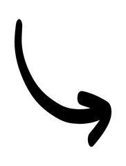 Doodle shapes. Arrows sketch elements. Vector cartoon arrow. Hand drawn icon.