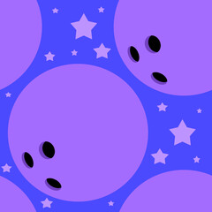 purple bowling seamless pattern background wallpaper