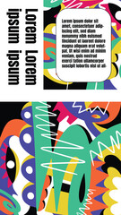 Banner Design with Brutalism Style for Social Media