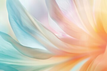 Fototapeta premium Soft Pastel Abstract Background,Blending Gentle Colors of Blue, Pink, and Orange Creating a Dreamy Effect 