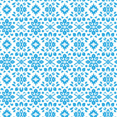 Elegant decorative floral pattern vector design. Colorful floral pattern suitable for background, texture, fabric, wrapping, textile, clothing, print or others.