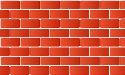 Abstract wall block red illustration