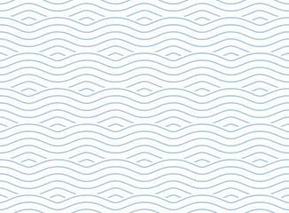 Seamless pattern with geometric waves