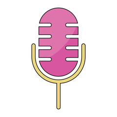 Retro Microphone Illustration