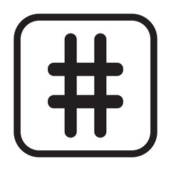Hashtag icon . hashtag sign and symbol. vector illustration. EPS 10