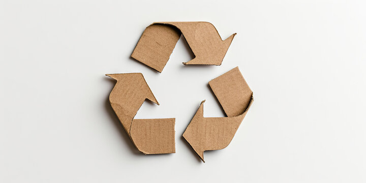 A cardboard box with a star shape and arrows pointing to the top and bottom