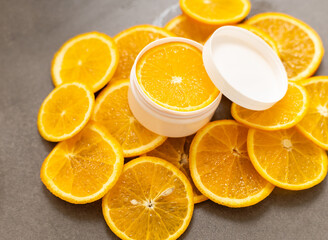 facial cream with vitamin C, cream package
