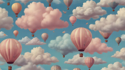 Obraz premium hot air balloons in sky