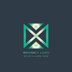 Abstract logo flat background design