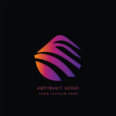 Abstract logo flat background design