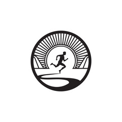 marathon runner vector